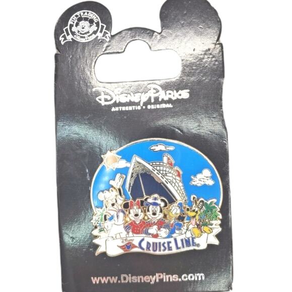 Disney Cruise Line Enamel Pin with Mickey & Friend 2008 - Picture 2 of 12